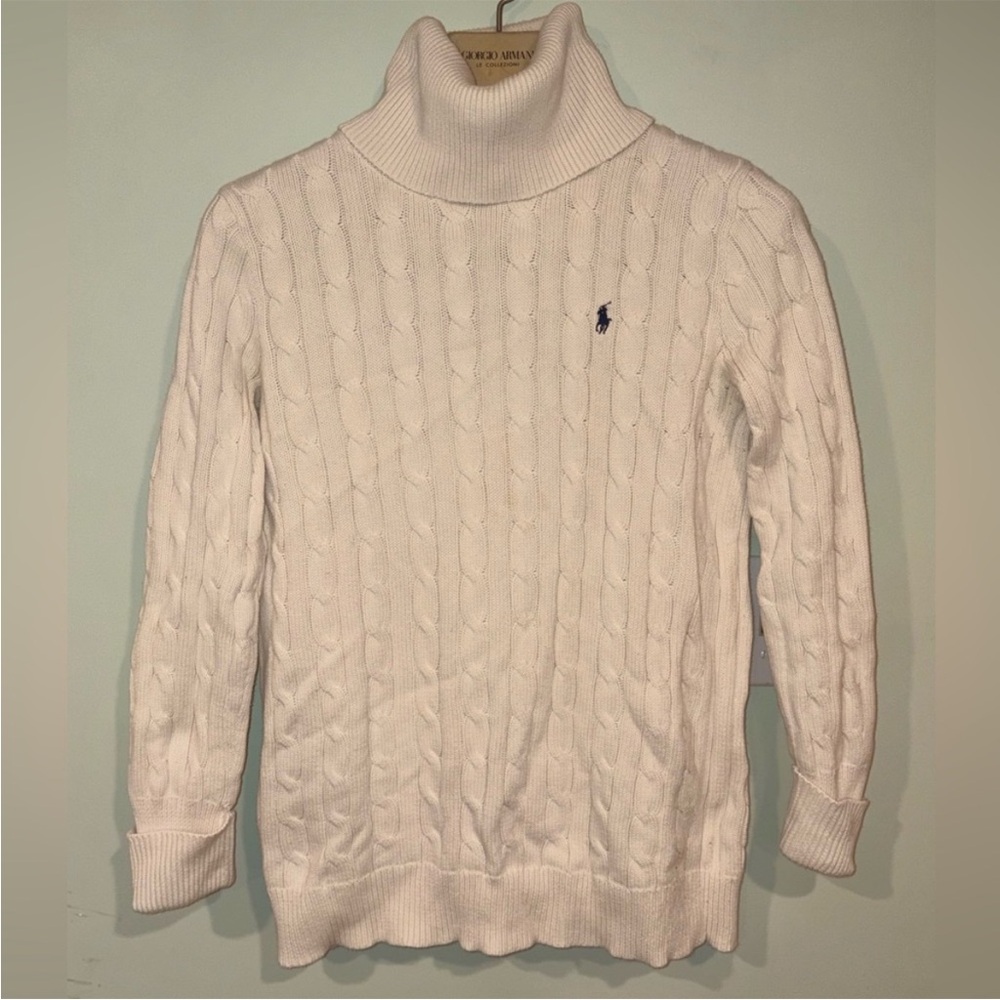 Ralph Lauren Ivory Cable Knit Sweater